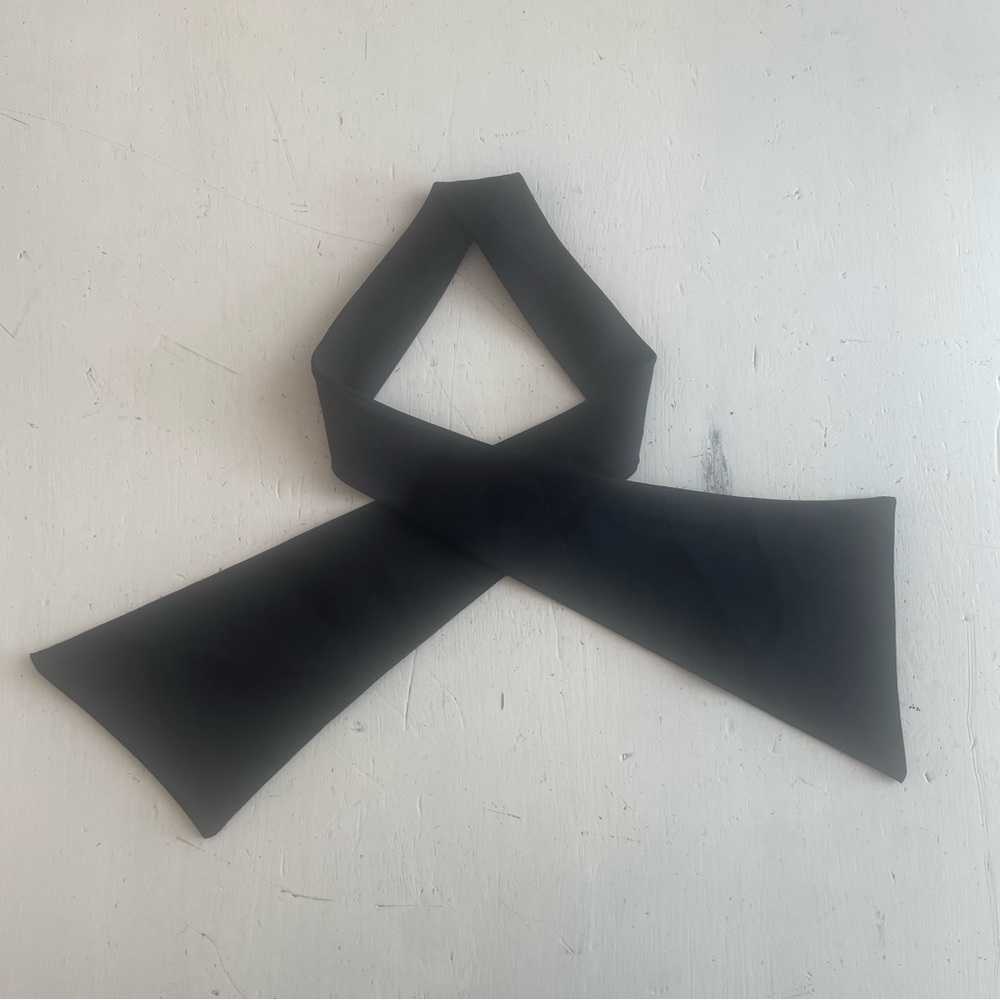 Vintage Black Bow Tie Scarf Women’s